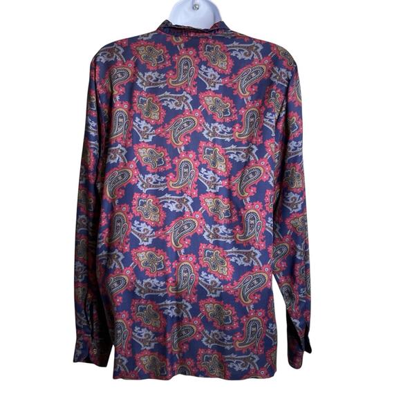 Vintage Lord & Taylor Y2K Women's Paisley Blouse Maxi Skirt Set Est. Size L 80’s - Picture 3 of 16